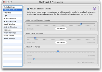 MacBreakZ ergo software preferences